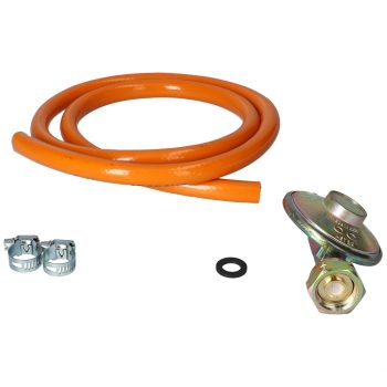   Nyomáscsökkentő / reduktor tűzhely PB palackra állításához, 100 cm tömlővel+bilincs