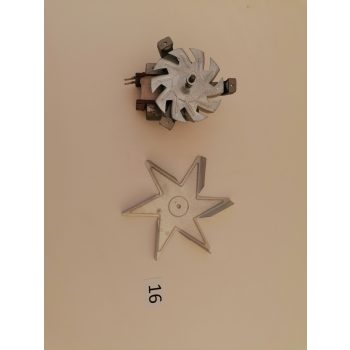   Sütő ventilátor MA16, Motor és lapát, Kent, Fiesta tűzhelyekhez