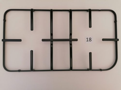 Főzőrács MA18, fekete, 49,5 x 27 cm