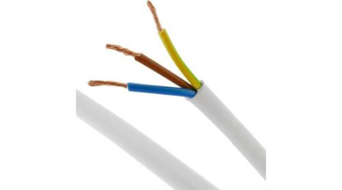 MT H05VV-F 3x1,5 MM2 100 Fm Fehér sodrott réz PVC szigetelésű 300/500V Kábel 