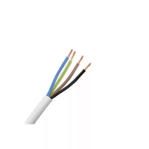 MT H05VV-F 4x1 MM2 100 Fm Fehér sodrott réz PVC szigetelésű 300/500V Kábel
