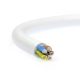 MT H05VV-F 5x1 mm2, 100 fm kiszerelés, fehér sodrott réz PVC szigetelésű 300/500V kábel