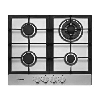   Samus PSG-64SX2 Beépíthető Gázfőzőlap, WOK égővel, Inox