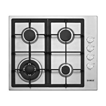   Samus PSG-64SX4 Beépíthető Gázfőzőlap, WOK égővel, Inox