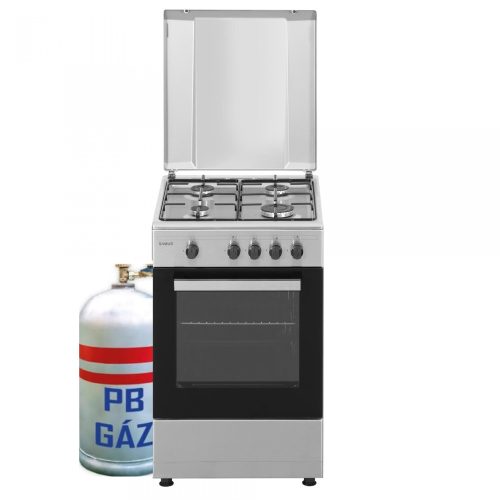 Samus SM560BXS Gázpalackos Tűzhely Inox 50 cm, 4 gázégős